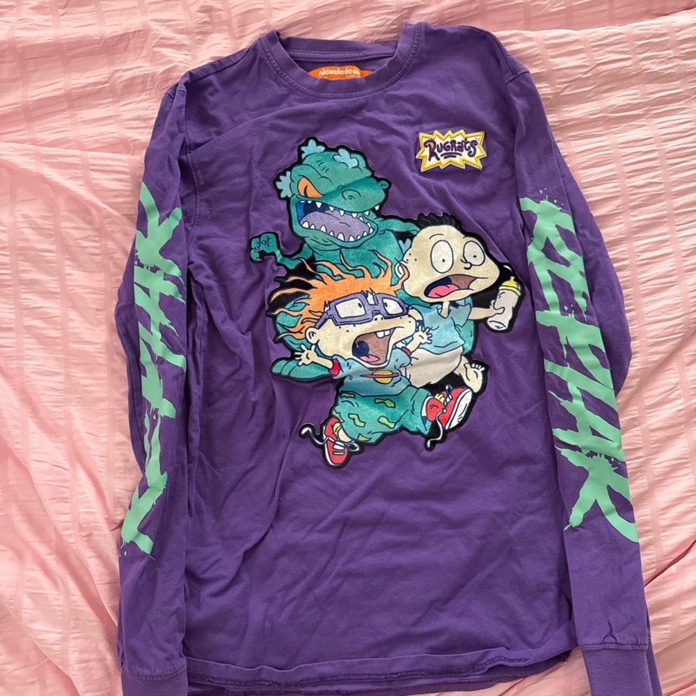 Nickelodeon Purple Rugrats Long Sleeve Tee